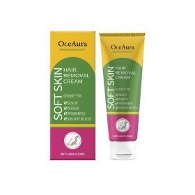 OceAura Gentle And Soothing Hair Removal Cream, Gently Cleanses Various Skin Types And Is Suitable For Refreshing, Smooth And Fine Hair Removal C (Option: 100g-120g-1.57*1.57*6.49inch)