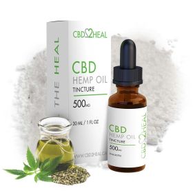 Hemp Oil CBD Tincture (CBD2HEAL) (Dosages: 500mg)