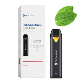 Full Spectrum CBD Vape for Relief 850mg (Type: Relief, Terpene Profile: Mint)