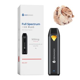 Full Spectrum CBD Vape for Relief 850mg (Type: Relief, Terpene Profile: Gelato)